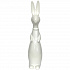 Фигура декоративная Заяц, 15х15х50 см, белая