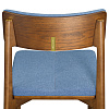Изображение товара Набор из 2 стульев Aska, рогожка, орех/темно-синий