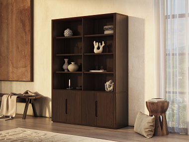 Стеллаж James, 200х45х214 см, карамель, анонс элемента