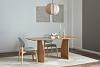Изображение товара Обеденная группа Brunch: стол обеденный,180х90 см, дуб и 4 стула, рогожка, светло-коричневый/мятный