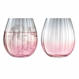 Изображение товара Набор низких стаканов Dusk, 425 мл, розово-серый, 2 шт.