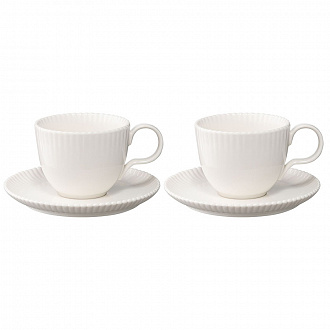 Изображение товара Набор из двух чайных пар белого цвета из коллекции Kitchen Spirit, 275 мл