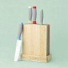 Изображение товара Набор из 4 ножей и 4 разделочных досок в подставке Assure