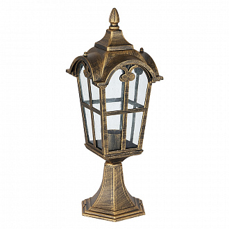 Изображение товара Фонарь уличный Outdoor, Albion, 1 лампа, 16х16х46 см, черный с золотом