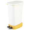 Изображение товара Бак мусорный с педалью Be-Eco, 20 л, белый/желтый