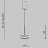 Изображение товара Светильник подвесной Modern, El, Ø15,3х327 см, черный/золото