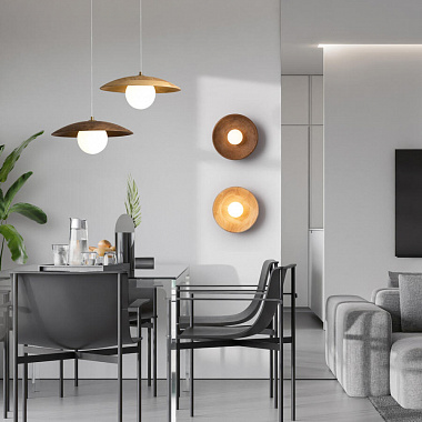 картинка Светильник настенный Modern, Albero, Ø30 см, светлое дерево от магазина Одежда+