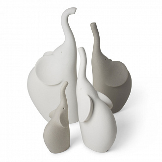 Изображение товара Фигура декоративная Elefante, 12x9x26 см, серая