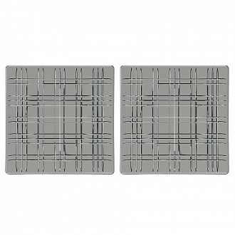 Набор блюд Nachtmann, Square, 21 см, 2 пр., серый