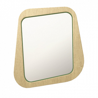 Изображение товара Зеркало Woodi, 63х72 см, дуб/зеленое
