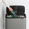 Изображение товара Бак для мусора Brabantia, Touch Bin Bo, 11+23 л, минерально-серый