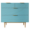 Изображение товара Комод с 4-мя ящиками Line, 90х50х90 см, голубой