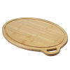 Изображение товара Форма для выпечки стеклянная с бамбуковой крышкой-подносом, 3,2 л