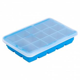 Форма для льда с крышкой Ice cubes, 15 ячеек