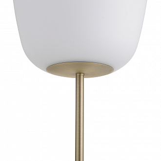 Изображение товара Лампа напольная Silk, 150 см, белое опаловое стекло/античная латунь