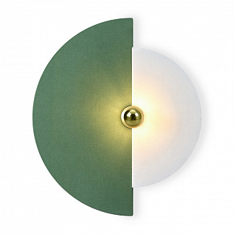 Светильник настенный Modern, Carry, 9х50 см, зеленый/белый
