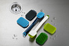 Изображение товара Щетка для мытья посуды CleanTech с запасной насадкой, синяя