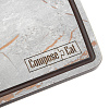 Изображение товара Доска разделочная c желобом, 36х28 см, серый мрамор