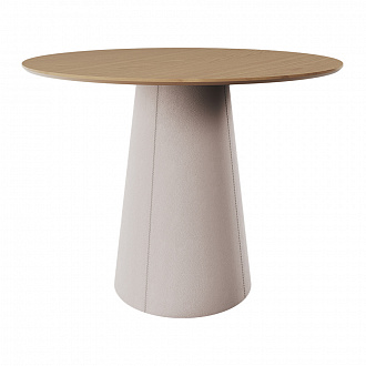 Стол обеденный Lagom, ∅110 см, натуральный дуб/бежевый