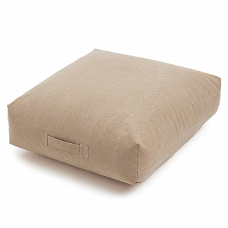 Пуф-подушка, 70х70х20 см, песочный
