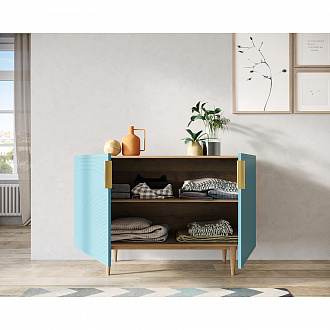 Изображение товара Комод Line, 120х50х80 см, голубой