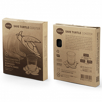 Изображение товара Подставка под стаканы Save Turtle, темно-серая