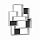 Стеллаж Barce, 101х22х135 см, белый/темно-серый