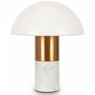картинка Светильник настольный Modern, Marfil, 1 лампа, Ø30х35,5 см, латунь от магазина Одежда+