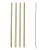 Изображение товара Набор из 4 соломинок из бамбука и щеточки Colour