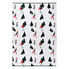 Изображение товара Плед из хлопка с новогодним рисунком Let's Ski из коллекции New Year Essential, 130x180 см