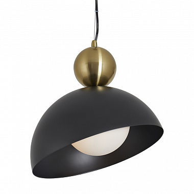 картинка Светильник подвесной Modern, Bowl, Ø29 см, латунь/черный от магазина Одежда+