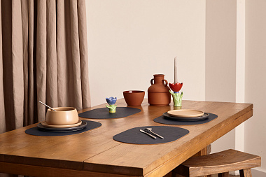 Салфетка сервировочная Pool, 30х45 см, синяя/коричневая, анонс элемента