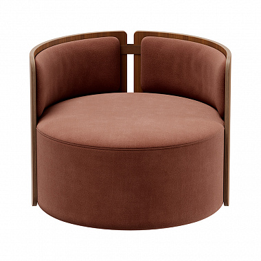 Кресло крутящееся Lagom 800, ∅82,5 см, сиена/орех, анонс элемента