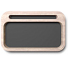 Изображение товара Шкатулка с зеркалом Basic Button, 19,8х31,8x7 см, ясень беленый/оловянная