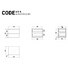 Изображение товара Тумба прикроватная Code, HR9G, 54,6х40,5х43,9 см, темный дуб/графит