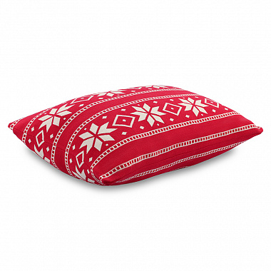 Подушка вязаная с новогодним рисунком Frostwork из коллекции New Year Essential, 40x60 см, анонс элемента