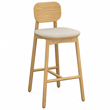 Стул барный Saga, рогожка, бежевый, анонс элемента