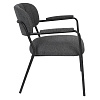 Изображение товара Лаунж-кресло с подлокотниками White label living, Jolien, 69,5х61х73 см, темно-серое