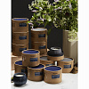 Изображение товара Свеча ароматическая Nutmeg, Leather & Vanilla из коллекции Edge, синий, 30 ч