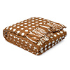 Изображение товара Покрывало из хлопка Polka dots карамельного цвета из коллекции Essential, 180х250 см