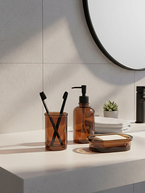 картинка Диспенсер для жидкого мыла Amber, темно-янтарный от магазина Одежда+