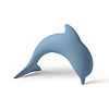 Изображение товара Фигура декоративная Dolphins, 23x10x17 см, голубая