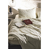 Изображение товара Комплект постельного белья из сатина серо-бежевого цвета с брашинг-эффектом из коллекции Essential, 200х220 см