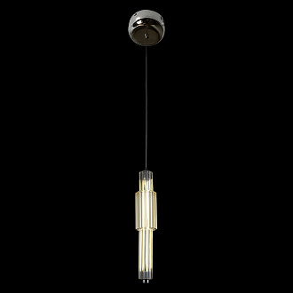 Изображение товара Светильник подвесной Modern, Verticale, 1 лампа, Ø12х30,5 см, коньячный