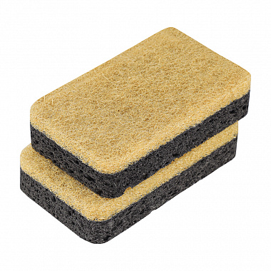 картинка Набор губок для посуды из целлюлозы и кокосового волокна Eco Sponge, черные, 6 шт. от магазина Одежда+