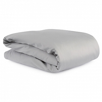 Изображение товара Комплект детского постельного белья из сатина светло-серого цвета из коллекции Essential, 100х120 см