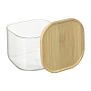 Изображение товара Банка для хранения квадратная Glass Bamboo,1 л