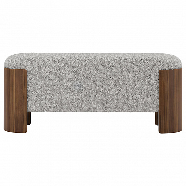 Банкетка Lagom 100х41х44 см, орех/серебристый, анонс элемента