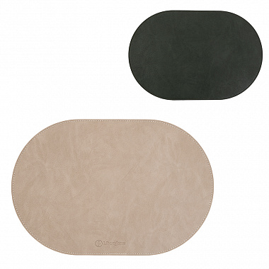 Салфетка сервировочная Pool, 30х45 см, зеленая/бежевая, анонс элемента