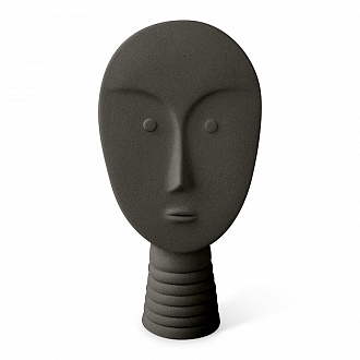 Фигура декоративная Maschera, 13х8х25 см, темно-серая